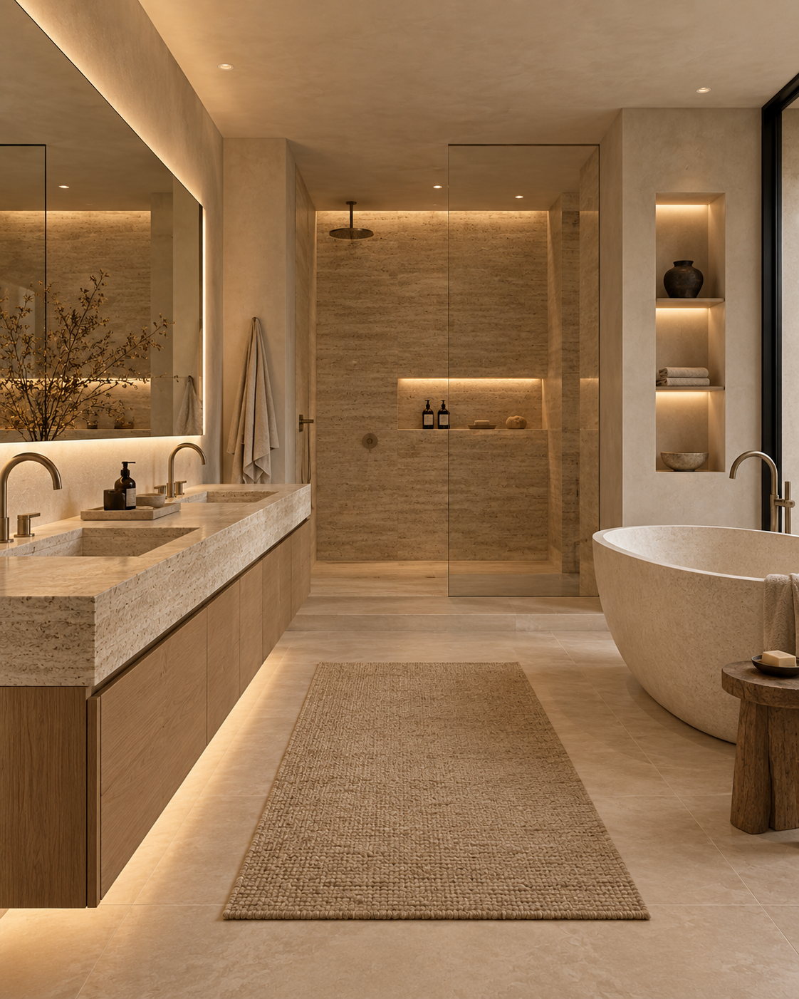 Baño reformado con materiales y acabados de alta calidad